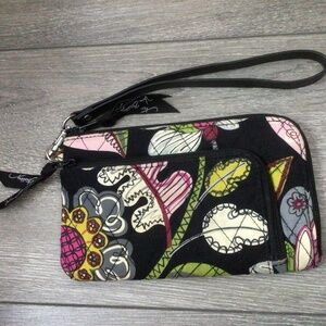 💐Vera Bradley Zip Zip Wristlet Wallet Moon Blooms Print